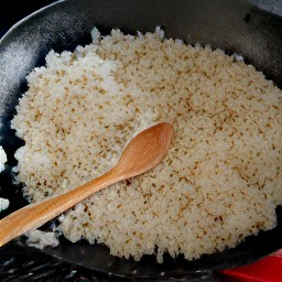 an onion-rice mixture.