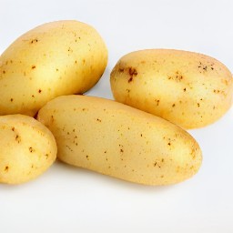 potatoes that are clean and dry.