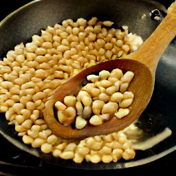 toasted pine nuts.