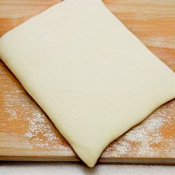 two puff pastry sheets.