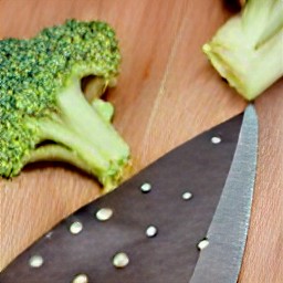 chopped broccoli.