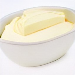 a bowl of beaten margarine.