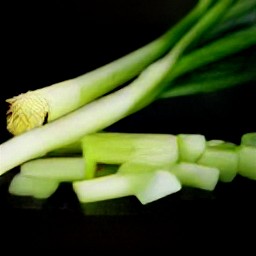 chopped green onions.