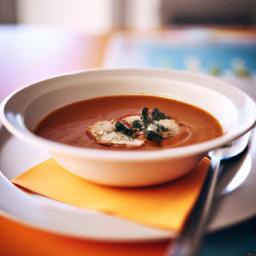 
Gazpacho is a European, Spanish side dish made of tomatoes, cucumbers and olive oil, free from eggs, nuts, soy and lactose - perfect for dinner!