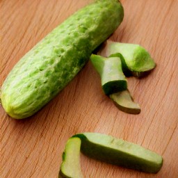 the cucumber peeled and have no skin.