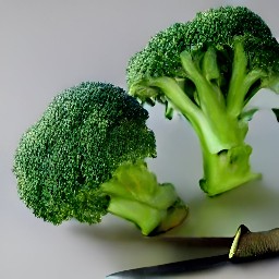 cut broccoli into florets, tofu into small cubes, garlic peeled and minced, peanuts chopped, and onions peeled and sliced.