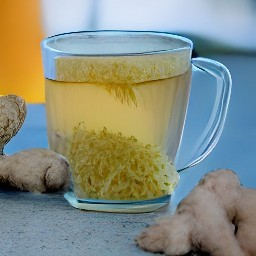 a cup of ginger tea.