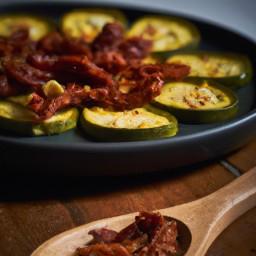 

This delicious vegan, gluten-free side dish is an Italian classic made with zucchini, sun-dried tomatoes and onions - free from eggs, nuts and soy.