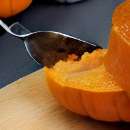 a scooped out pumpkin.