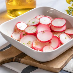 

This delicious Asian radish salad is a gluten, nut, soy and lactose-free no cook side dish that everyone will enjoy!