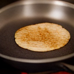 the potato pancakes will cook for 5 more minutes.