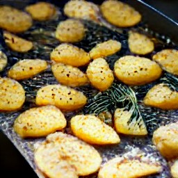 roasted potatoes.