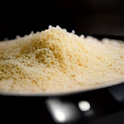 grated mozzarella and parmesan cheese.