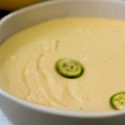 a cornmeal mixture with jalapeno peppers.