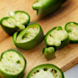chopped drained jalapeno peppers.