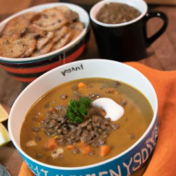 
Barley Lentil Soup is a nutritious, nut-free and gluten-free lunch or dinner option. It is made with onions, vegetable broth, brown lentils and barley cooked to perfection in plain nonfat yogurt.