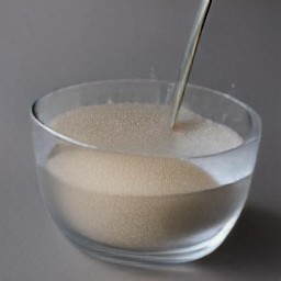 a foamy mixture.