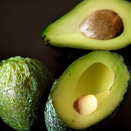 the avocado pit is removed with a spoon and the skin is peeled.