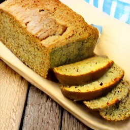 a loaf of baked bread.