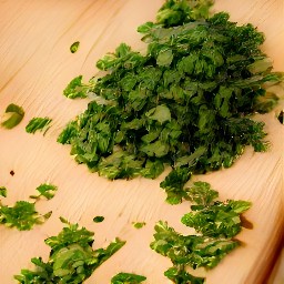 chopped cilantro.