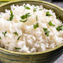 

Coconut Rice is a delicious vegan, gluten-free, nuts-free side dish made of long grain rice, coconut milk and coconuts. It's perfect for light recipes!