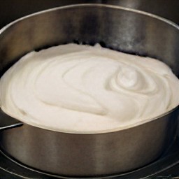 the springform pan placed in a hot oven and baked for 10 minutes.