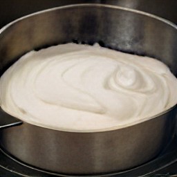 the springform pan placed in a hot oven and baked for 10 minutes.