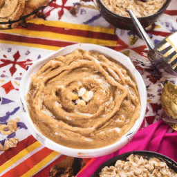 

Delicious vegan, gluten-free, eggs-free and lactose-free peanut butter oatmeal is a perfect breakfast cereal or snack idea made of wholesome rolled oats.