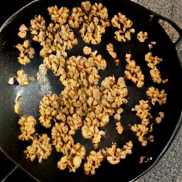 toasted walnuts.