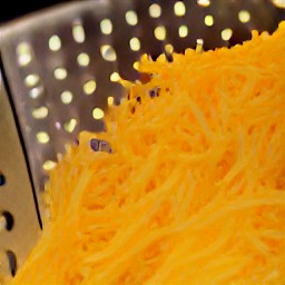 grated cheddar cheese.