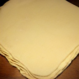 one large piece of puff pastry.
