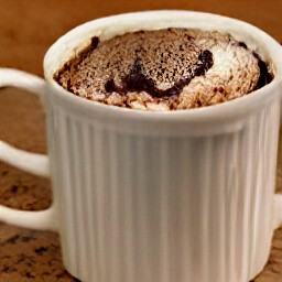 a chocolate microwave cake.