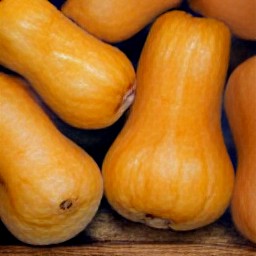 the output is a peeled butternut squash.