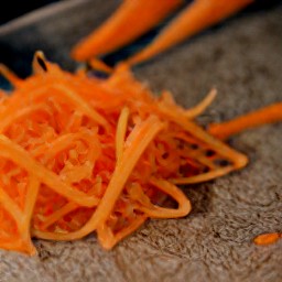 shredded carrots.