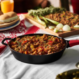 
Veggie Sloppy Joes are a vegan, gluten-free, egg-free, nut-free and lactose-free American lunch made of mouthwatering onions and tomato sauce.