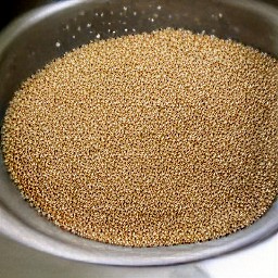 the quinoa rinsed.