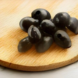 a can of black olives.