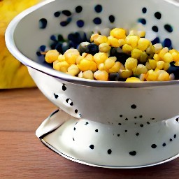 corn and black beans that have been rinsed and drained.