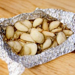 the aluminum foil hot and baked after 60 minutes in the oven.