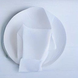 a plate lined with paper towels is the output of this action.