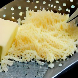 shredded mozzarella and parmesan cheese.