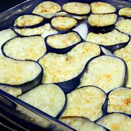 the dish is taken out of the oven and the heat is turned off.