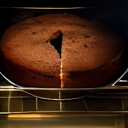 the apple sauce cake is done and should be removed from the oven to cool.