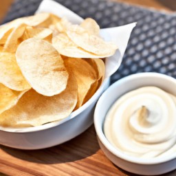 

Tasty vegan, gluten-free, egg-free, nut-free and soy-free russet potato chips are a perfect light snack or side dish for healthy recipes and cooking for kids.
