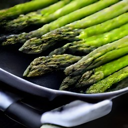 the asparagus turned over.