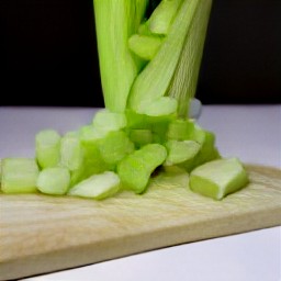 finely chopped onion and celery.