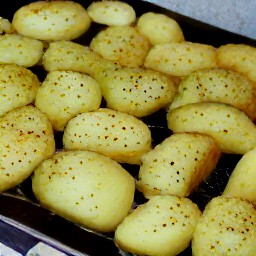 baked potatoes.