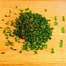 chopped chives.