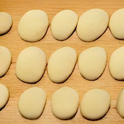 a flattened dough ball, which used to make a naan.