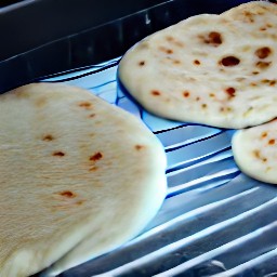 the baking tray hot after being in the oven for 8 minutes.